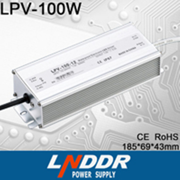 供應(yīng)LPV-100W-27V/3.7A LED戶外防水 電源 27V直流 電源